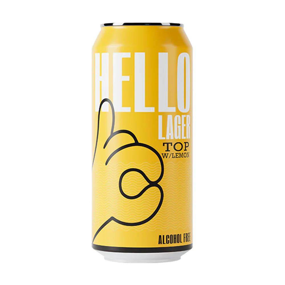 HELLO LAGER - Refreshing Lemon Top - Functional Alcohol Free Helles Lager