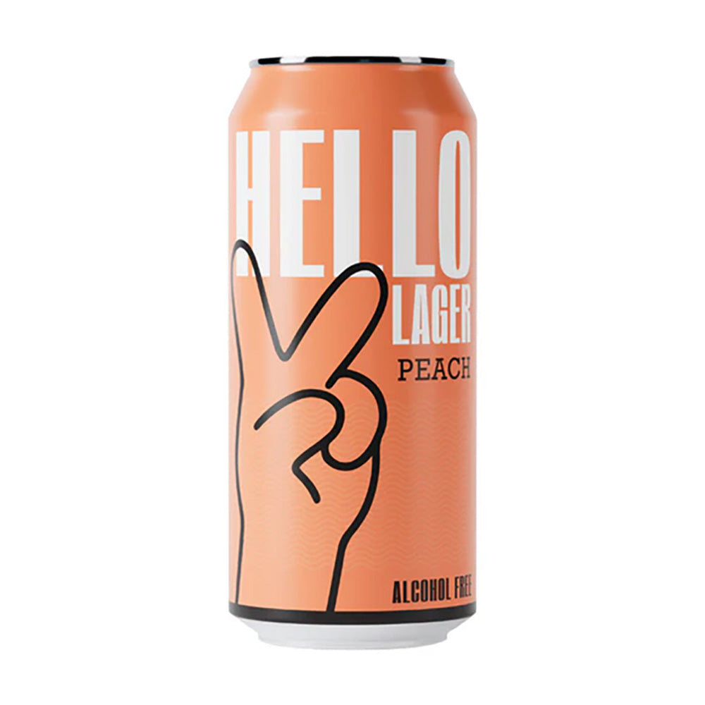 HELLO LAGER - Soft Peach - Functional Alcohol Free Helles Lager