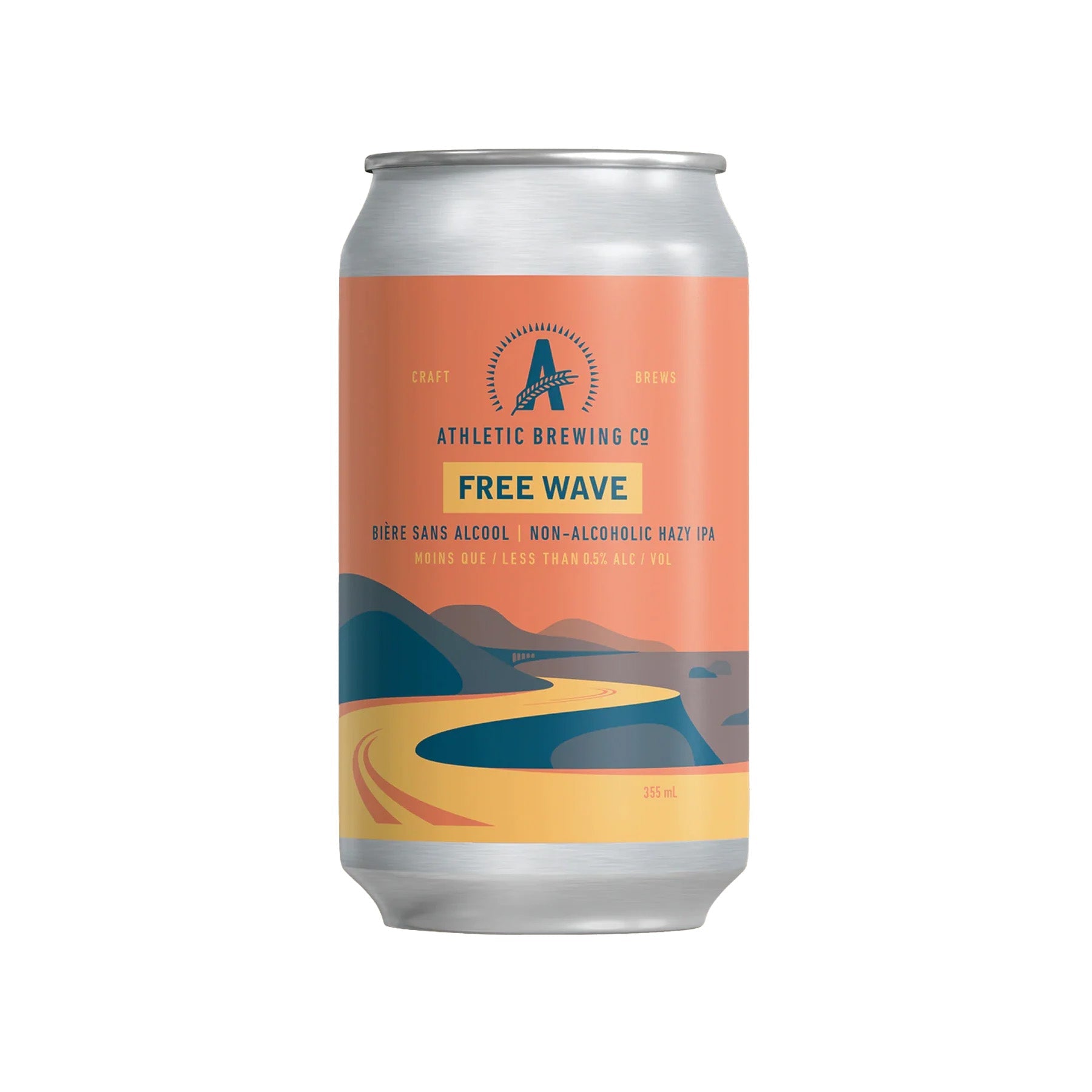 Athletic Brewing Free Wave Hazy IPA - Alcohol Free Beer