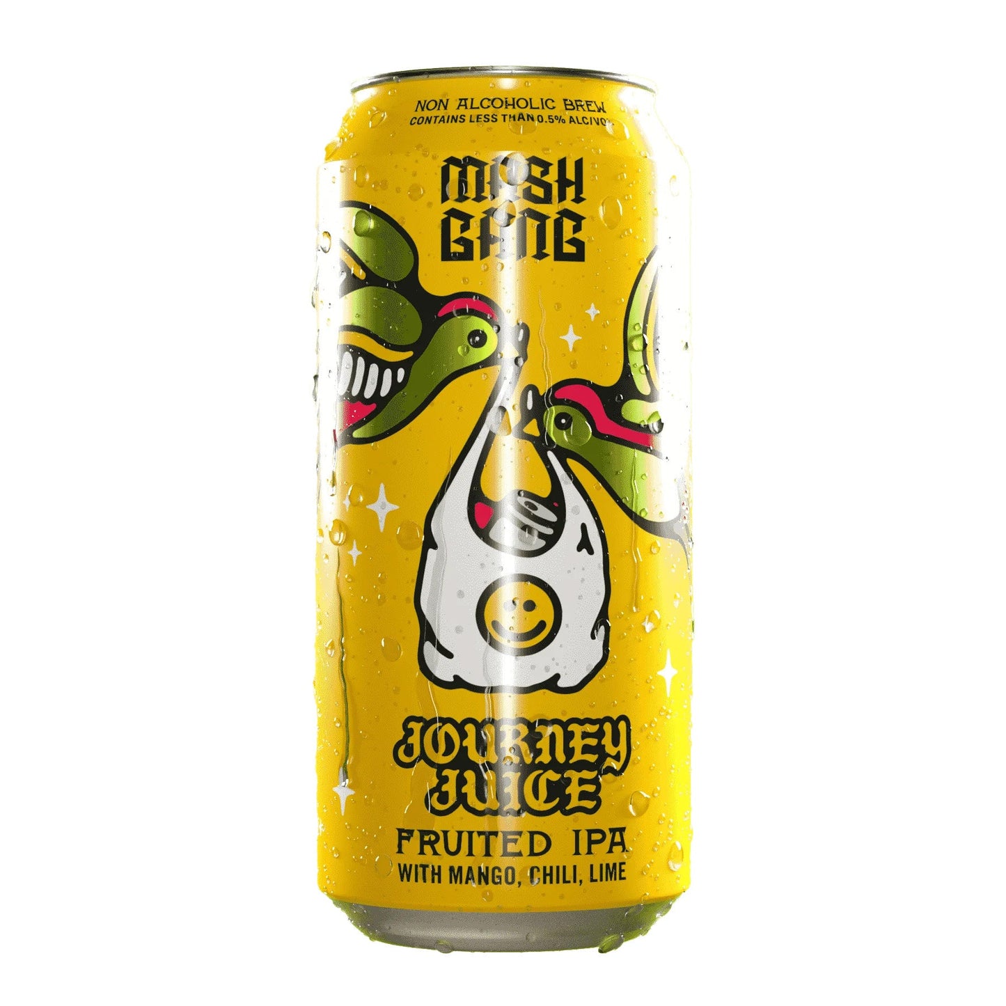 Mash Gang Journey Juice 0.5% - Non Alcoholic Fruited Hazy IPA 440 ml Can