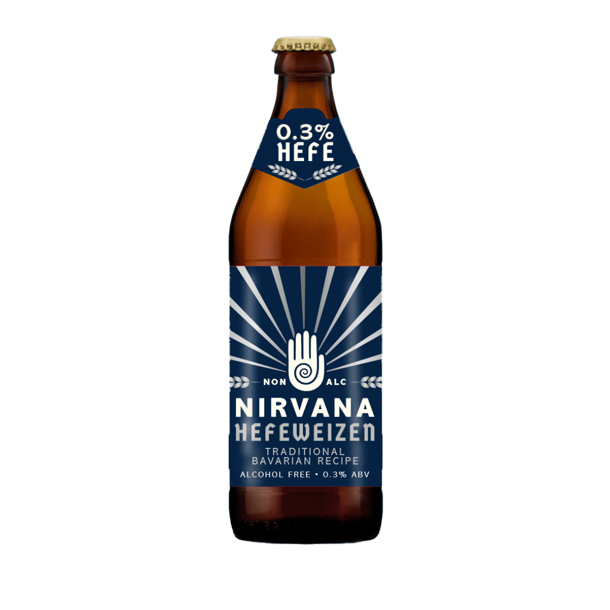Nirvana Bavarian Hefeweizen 0.3% ABV – Traditional Non-Alcoholic Wheat Beer