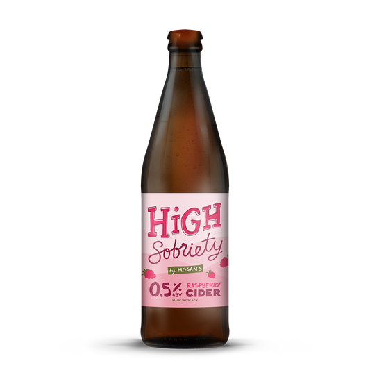 Hogan's High Sobriety Raspberry Cider - Non Alcoholic Cider
