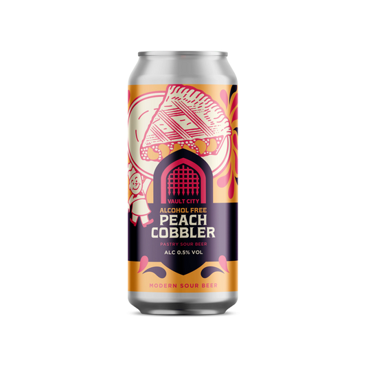 Vault City AF Peach Cobbler - Non Alcoholic Sour Beer