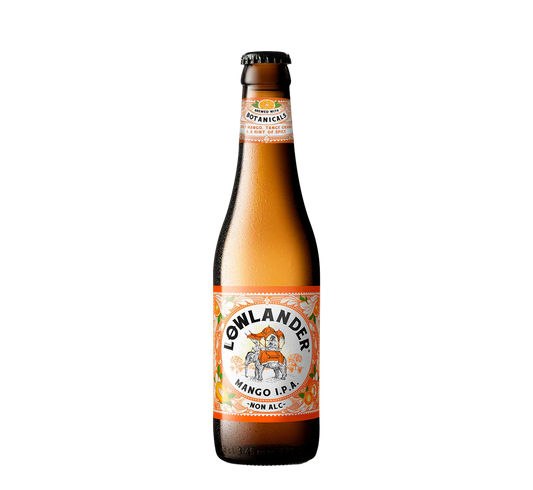 Lowlander Mango IPA – Non Alcoholic IPA with Mango, Cardamom & Orange peel