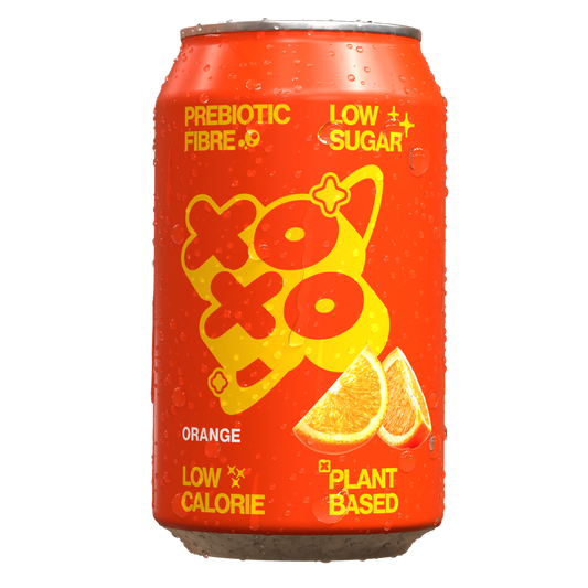 XOXO Orange Prebiotic Soda - Low Sugar Alcohol Free Soft Drink