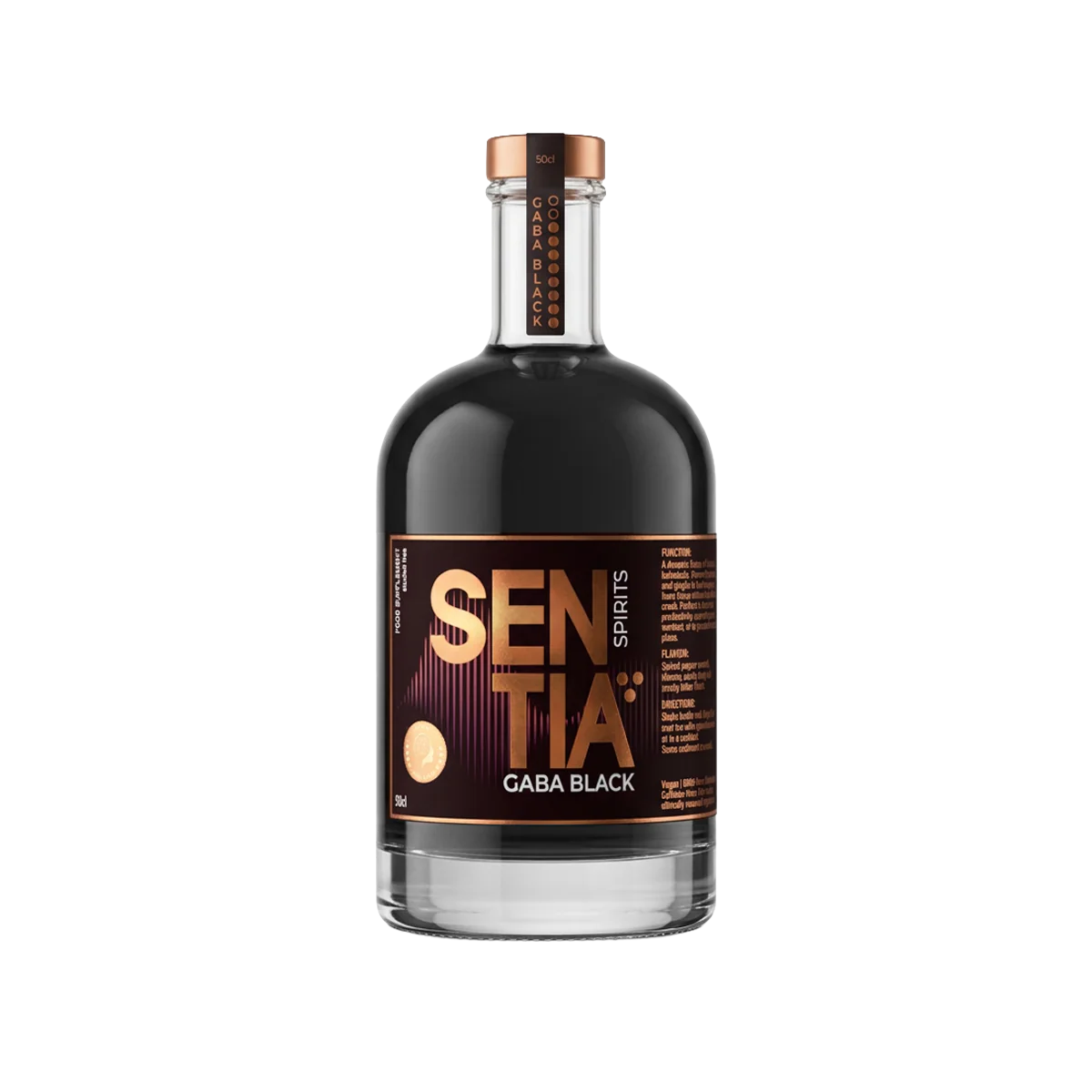 Sentia GABA Black Alcohol Free Functional Botanical Spirit 500ml