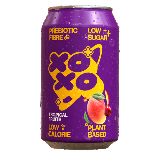 XOXO Tropical Prebiotic Soda - Low Sugar Alcohol Free Soft Drink