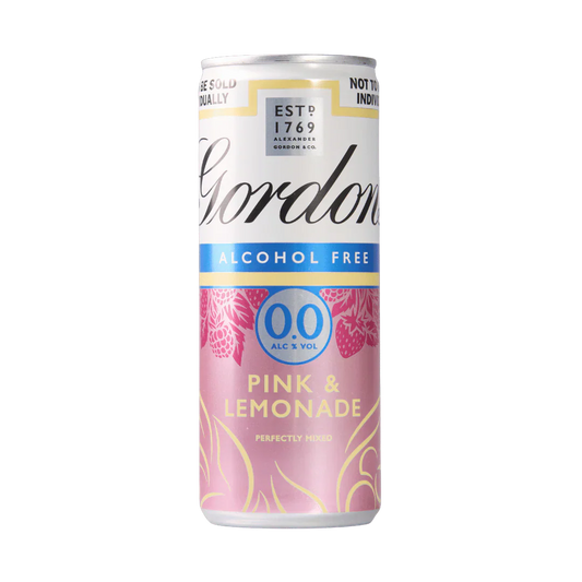 Gordon’s London Dry Alcohol Free Pink Gin and Lemonade