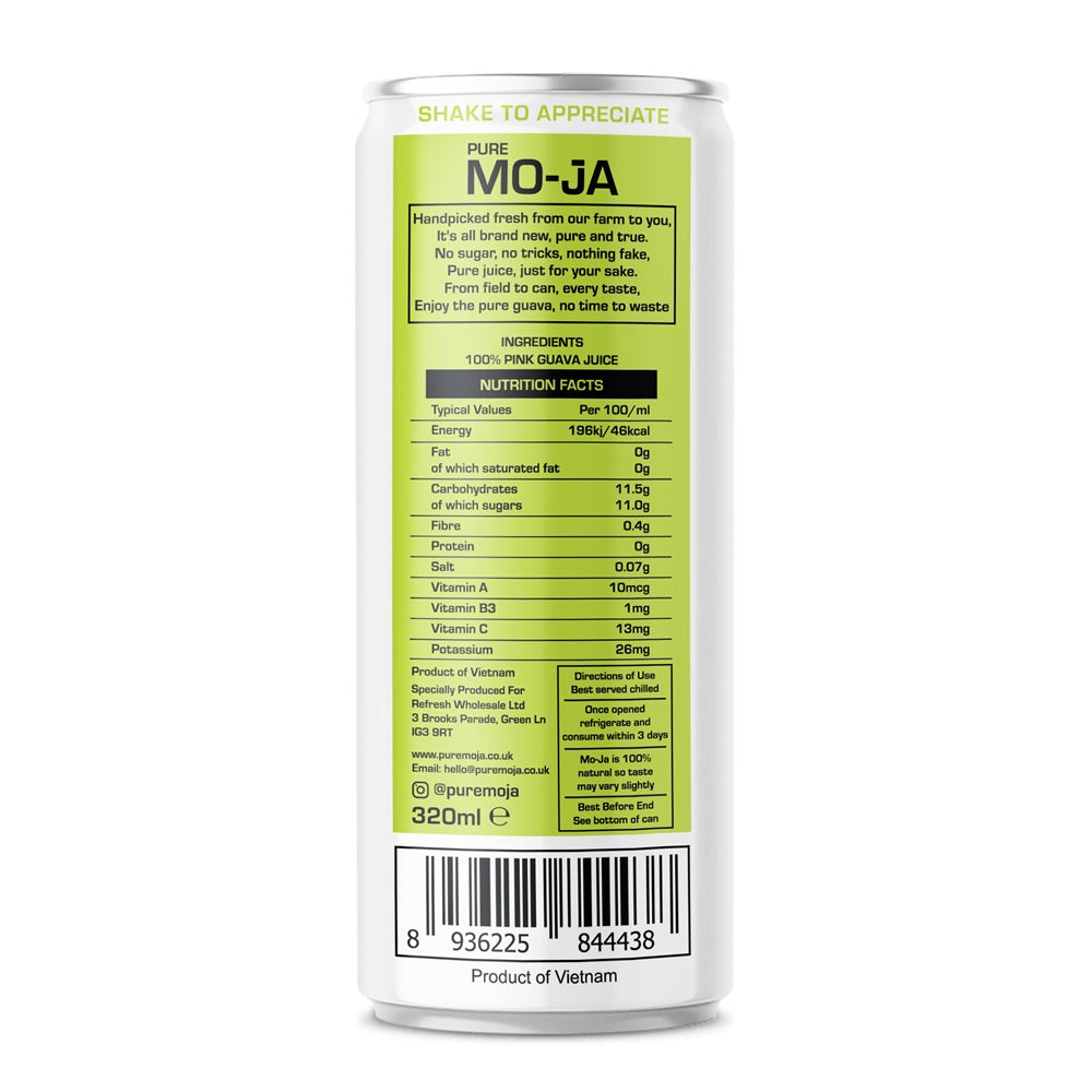 Pure Mo-Ja Pink Guava Juice – 100% Pure Pink Guava Juice (320 ml)