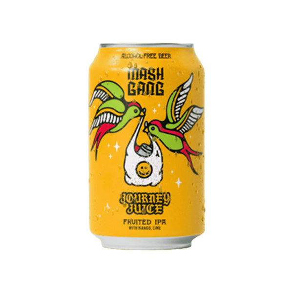 Mash Gang Journey Juice 0.5% - Non Alcoholic Fruited Hazy IPA 330 ml Can