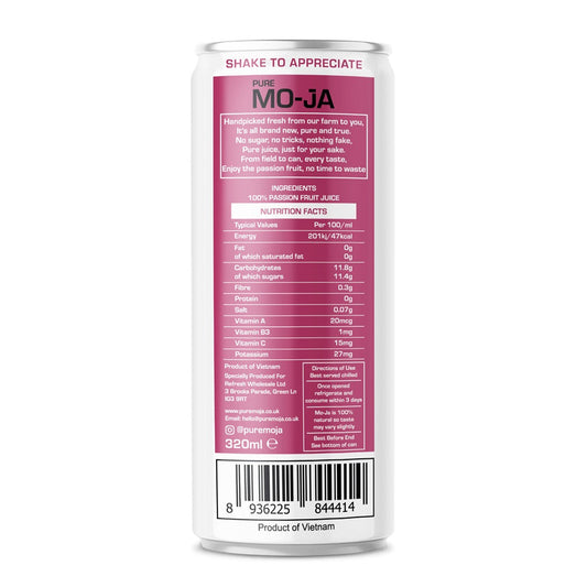 Pure Mo-Ja Passion Fruit Juice – 100% Pure Passion Fruit Juice (320 ml)