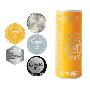 Mocktails - Scottish Lemonade Mockscow Mule Nitro Cans 330ml Alcohol Free Mocktail